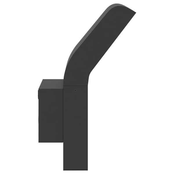 Schwarze LED-Außenwandleuchten Cati (2 Stk. Aluminiumguss)