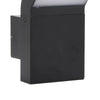 Schwarze LED-Außenwandleuchten Cati (2 Stk. Aluminiumguss)