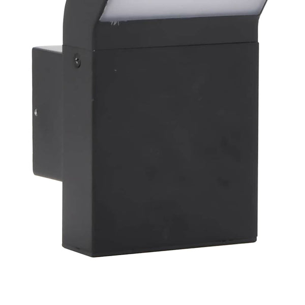 Schwarze LED-Außenwandleuchten Cati (2 Stk. Aluminiumguss)