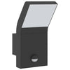 Schwarze LED-Außenwandleuchten mit Sensoren Cati (2 Stk. Aluminiumdruckguss)