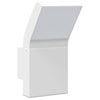 Weiße LED-Außenwandleuchte Cati (Aluminiumguss)