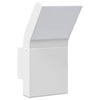 Weiße LED-Außenwandleuchten Cati (2 Stück, Aluminiumguss)