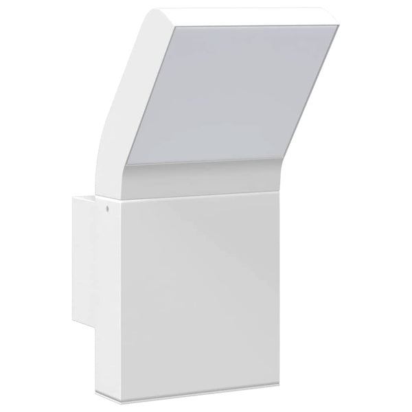 Weiße LED-Außenwandleuchten Cati (2 Stück, Aluminiumguss)