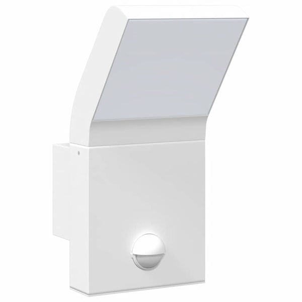 Weiße LED-Außenwandleuchte mit Sensor Cati (Aluminiumguss)