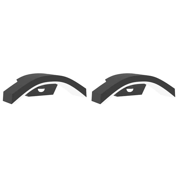 Schwarze LED-Außenwandleuchten mit Sensoren Arminta (2 Stück Aluminiumguss)