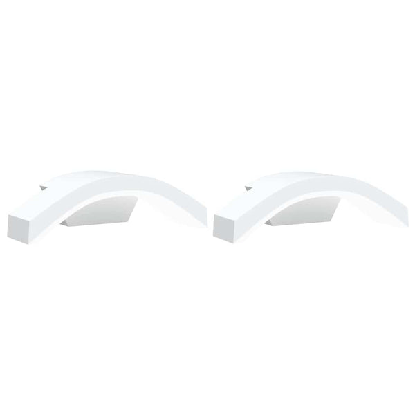 Weiße LED-Außenwandleuchten Arminta (2er-Pack Aluminiumguss)