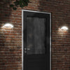 Weiße LED-Außenwandleuchten Arminta (2er-Pack Aluminiumguss)