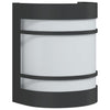 Schwarze Außenwandleuchte Iacobita (Edelstahl)