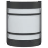 Schwarze Außenwandleuchte Iacobita (Edelstahl)