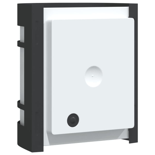 Schwarze Außenwandleuchte Iacobita (Edelstahl)