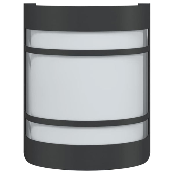 Schwarze Außenwandleuchten Iacobita (2 Stk. Edelstahl)