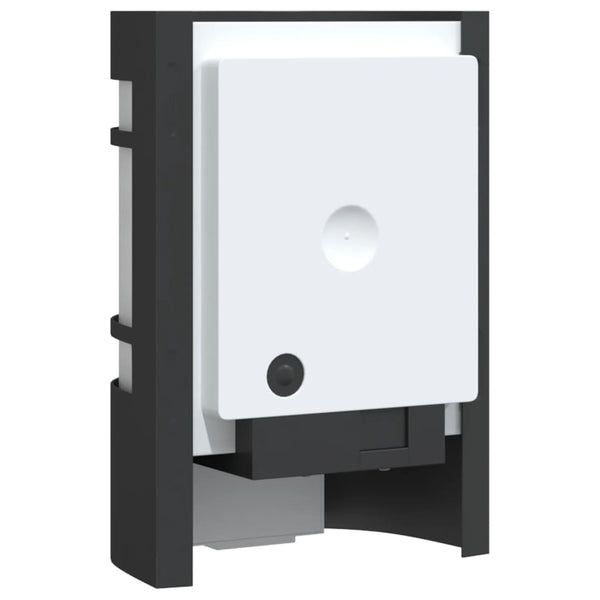 Schwarze Außenwandleuchten mit Sensor Iacobita (2 Stk. Edelstahl)