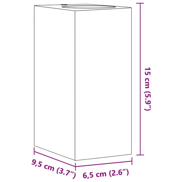 Musta ulkoseinävalot Emn (2 kpl valualumiini)