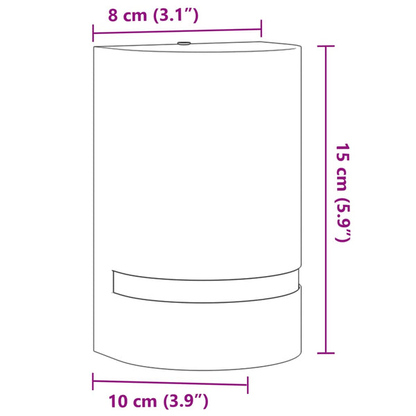 Deanna Außenwandleuchte schwarz (Aluminiumguss)