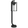 Schwarze Säulenleuchte Dalma 60 cm (Edelstahl)