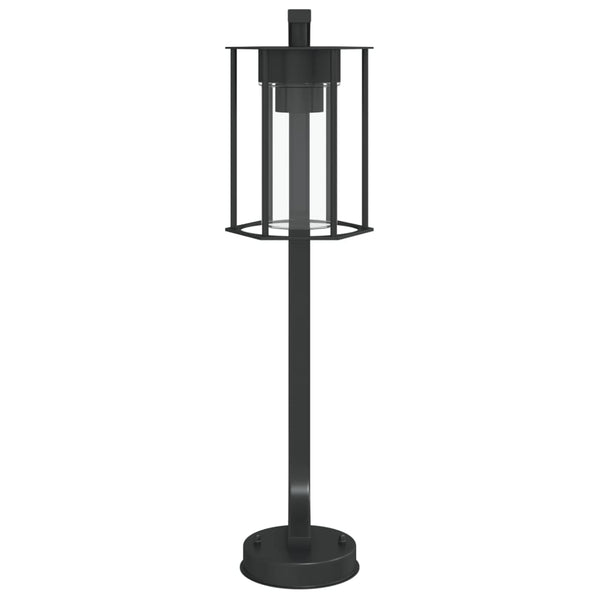 Schwarze Säulenleuchte Dalma 60 cm (Edelstahl)