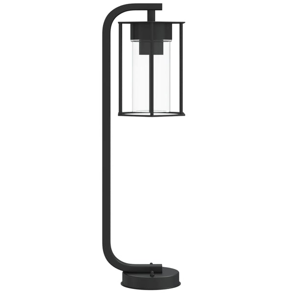 Schwarze Säulenleuchte Dalma 60 cm (Edelstahl)