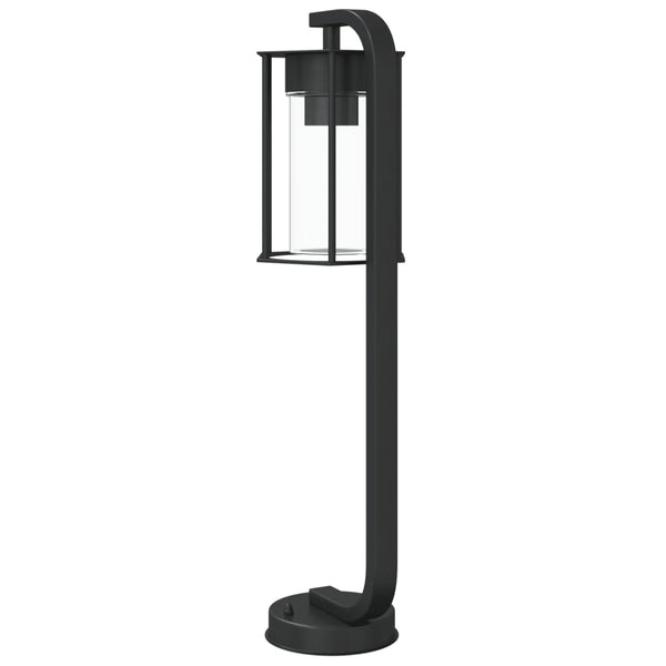 Schwarze Säulenleuchte Dalma 60 cm (Edelstahl)