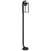 Schwarze Säulenleuchte Dalma 100cm (Edelstahl)