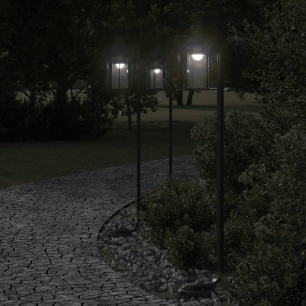 Schwarze Säulenleuchte Dalma 100cm (Edelstahl)