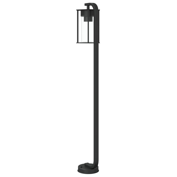 Schwarze Säulenleuchten Dalma 100cm (3 Stück Edelstahl)