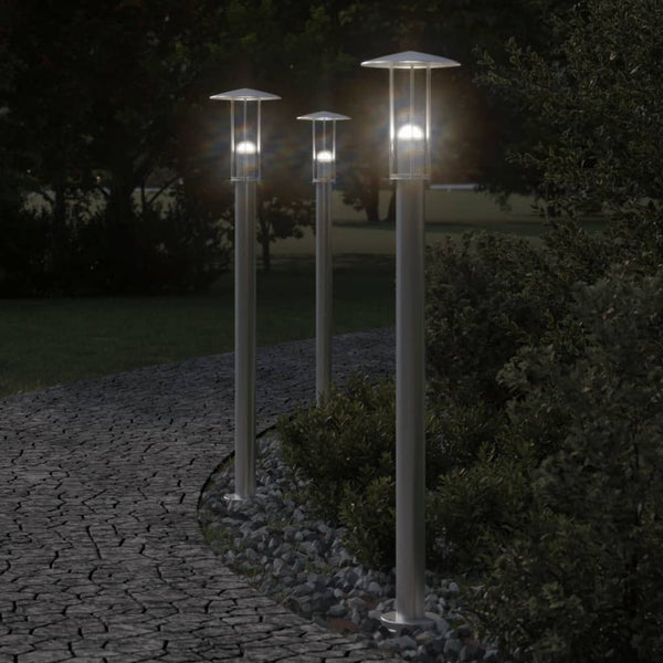 Hopea pylväsvalaisimet Mairam 100cm (3 kpl ruostumaton teräs)