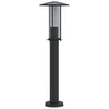Schwarze Säulenleuchte Mairam 60cm (Edelstahl)