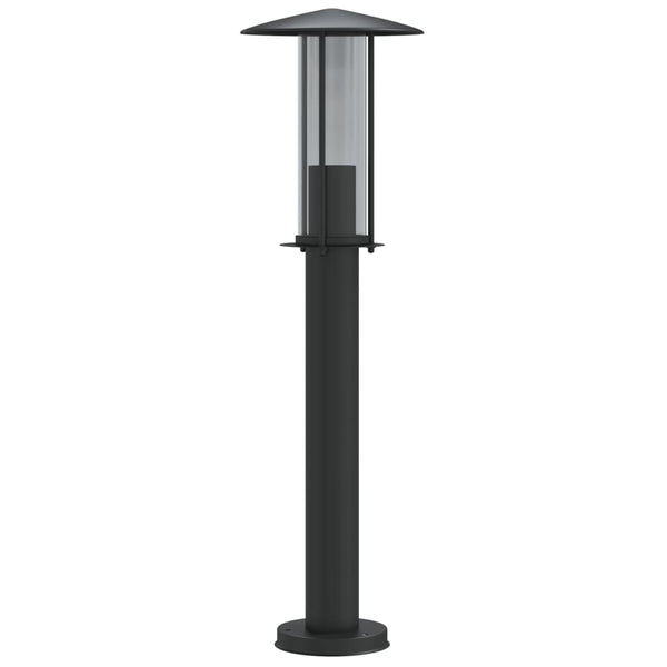 Schwarze Säulenleuchte Mairam 60cm (Edelstahl)