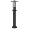 Schwarze Säulenleuchte Mairam 60cm (Edelstahl)