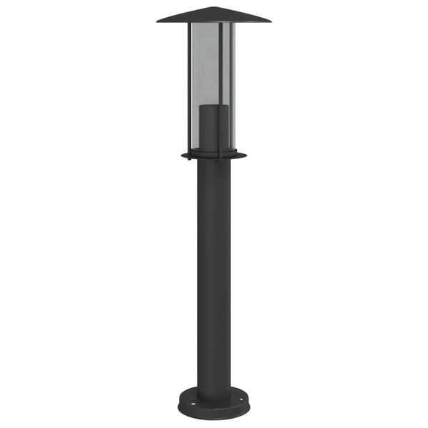 Schwarze Säulenleuchte Mairam 60cm (Edelstahl)