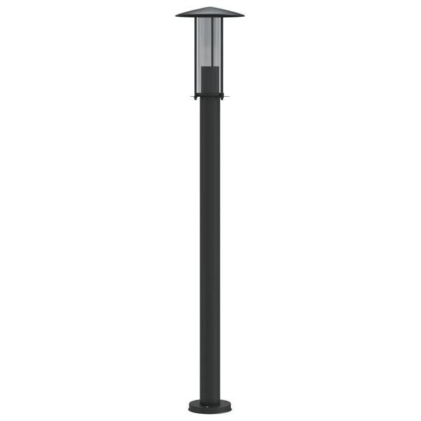 Musta pylväsvalaisin Mairam 100cm (ruostumaton teräs)