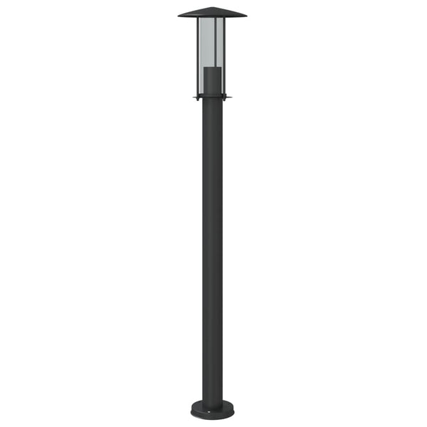 Musta pylväsvalaisin Mairam 100cm (ruostumaton teräs)