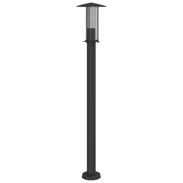 Musta pylväsvalaisin Mairam 100cm (ruostumaton teräs)