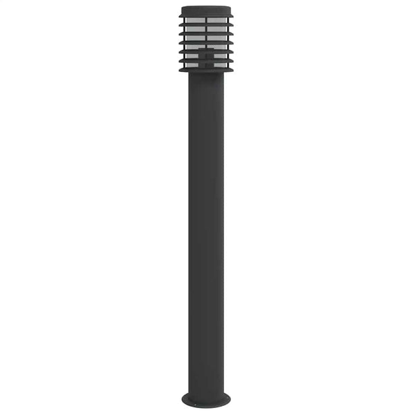 Schwarze Pollerleuchten Sila 110cm (3 Stk. Edelstahl)