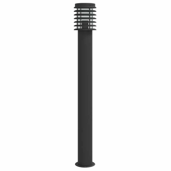 Schwarze Pollerleuchten Sila 110cm (3 Stk. Edelstahl)