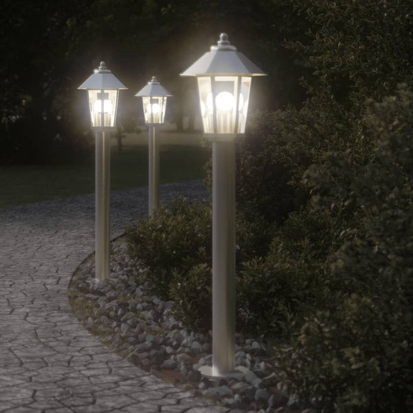 Hopea pylväsvalaisimet Evrica 80cm (3 kpl ruostumaton teräs)