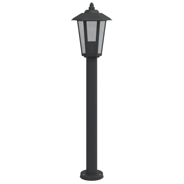 Musta pylväsvalaisimet Evrica 80cm (3 kpl ruostumaton teräs)