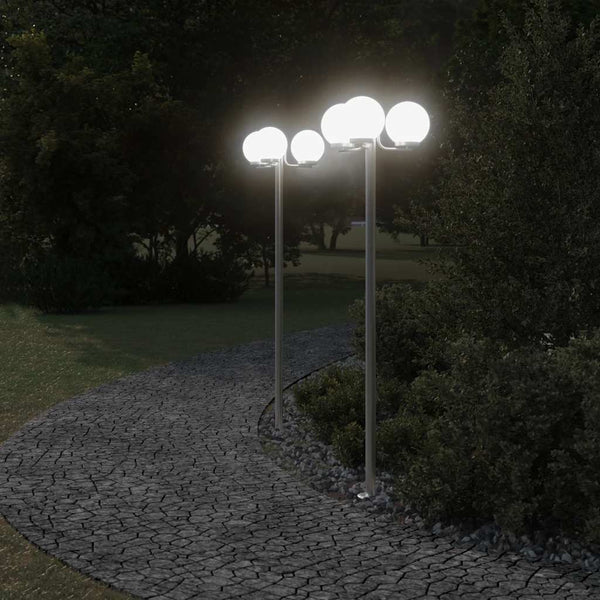 215cm silberne Standleuchten Xantia (3 Stück aus Edelstahl)