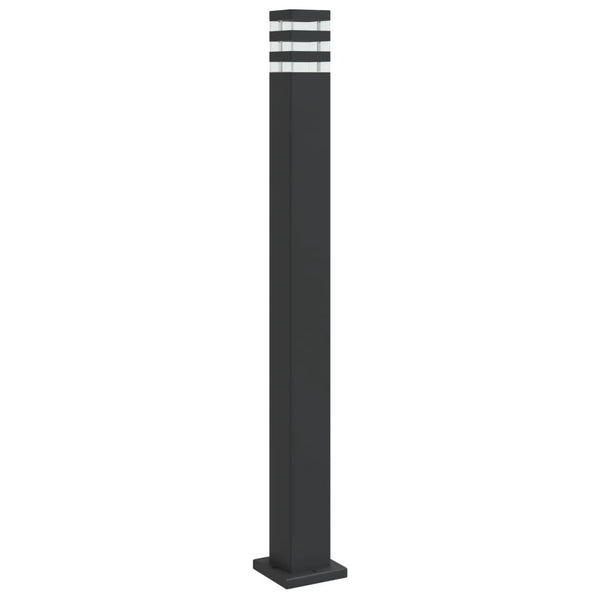 Musta pylväsvalaisin Isliam 110cm (alumiini)