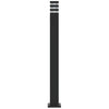Schwarze Säulenleuchten Isliam 110cm (3 Stück Aluminium)