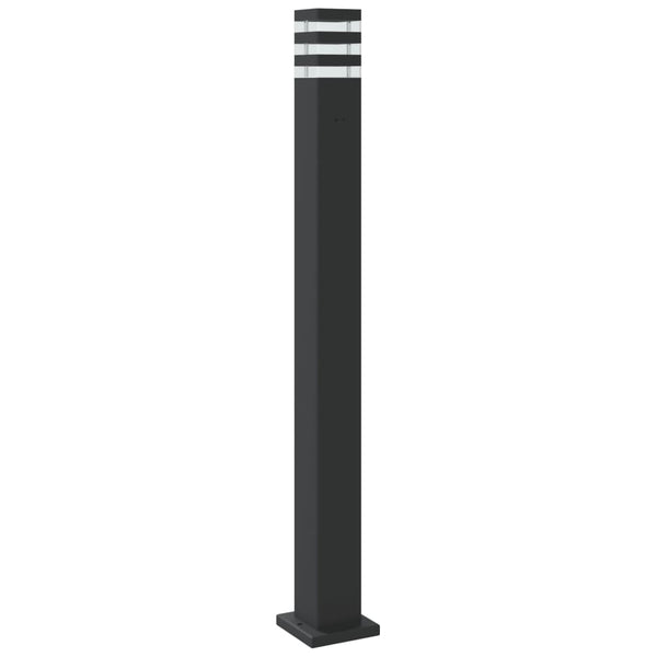 Schwarze Säulenleuchten Isliam 110cm (3 Stück Aluminium)