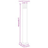 Schwarze Säulenleuchten Isliam 110cm (3 Stück Aluminium)