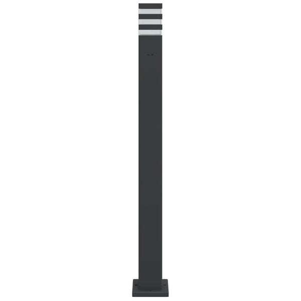 Musta pylväsvalaisimet pistorasialla Isliam 110cm (3 kpl, alumiini)