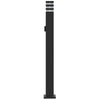 Musta pylväsvalaisimet pistorasialla Isliam 110cm (3 kpl, alumiini)