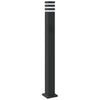 Musta pylväsvalaisimet pistorasialla Isliam 110cm (3 kpl, alumiini)
