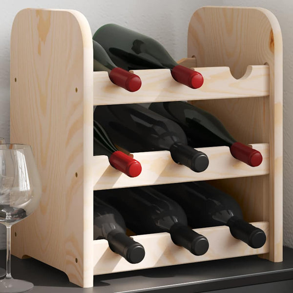 Viiniteline Leventica 33x25x37cm (mänty)