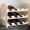 Weinflaschenregal Leventica 43x25x37cm (Kiefer)