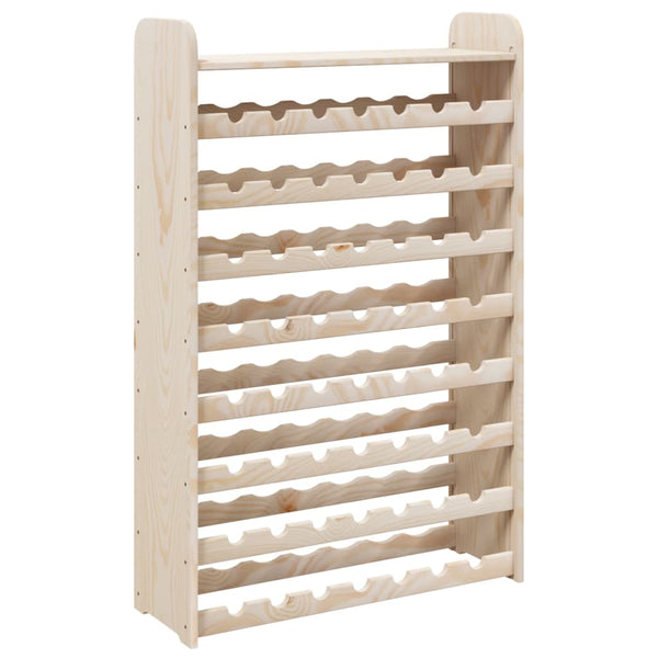 Viiniteline ylätasolla Leventica 72,5x25x111,5cm (mänty)