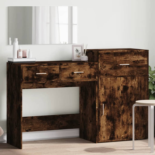 Räuchereiche Schminktisch-Set Christi 3-teilig (Holz)