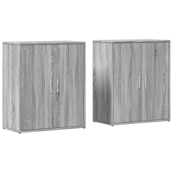 Graues Sideboard Cretta 60x31x70cm (2 Stück Holz)